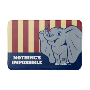 Dumbo   Cartoon Dumbo Holding Up Feather Bath Mat