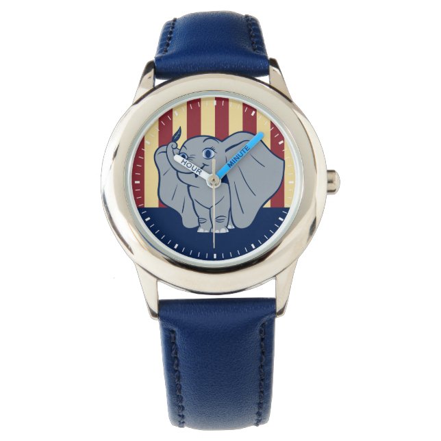 Dumbo | Cartoon Dumbo Holding Up Feather Watch (Front)