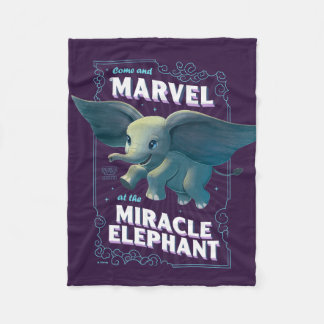 Dumbo | Come And Marvel At The Miracle Elephant Fleece Blanket