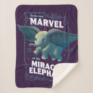 Dumbo   Come And Marvel At The Miracle Elephant Sherpa Blanket