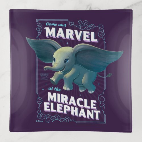 Dumbo  Come And Marvel At The Miracle Elephant Trinket Tray