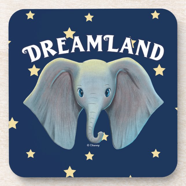 Dumbo | Cute Large Ears Painted Art Beverage Coaster (Front)