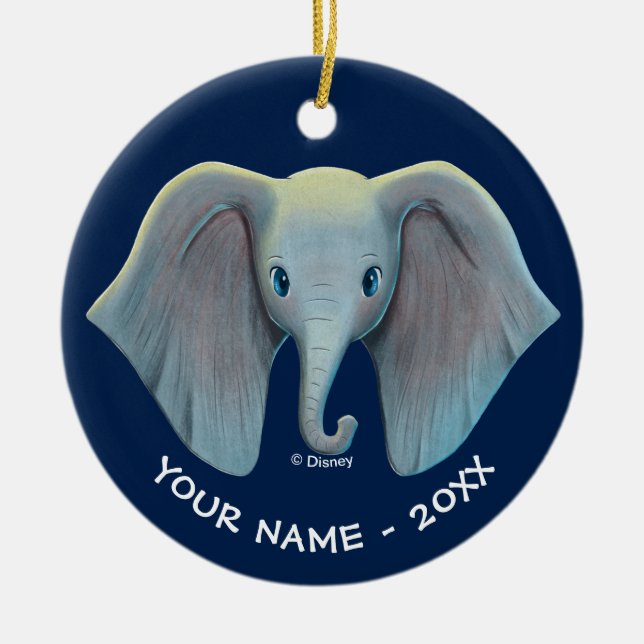 Dumbo | Cute Large Ears Painted Art Ceramic Ornament (Front)