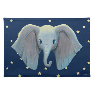 Dumbo Cute Large Ears Painted Art Cloth Placemat