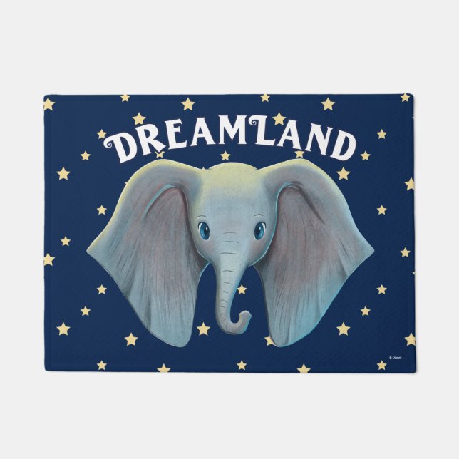 Dumbo | Cute Large Ears Painted Art Doormat (Front)