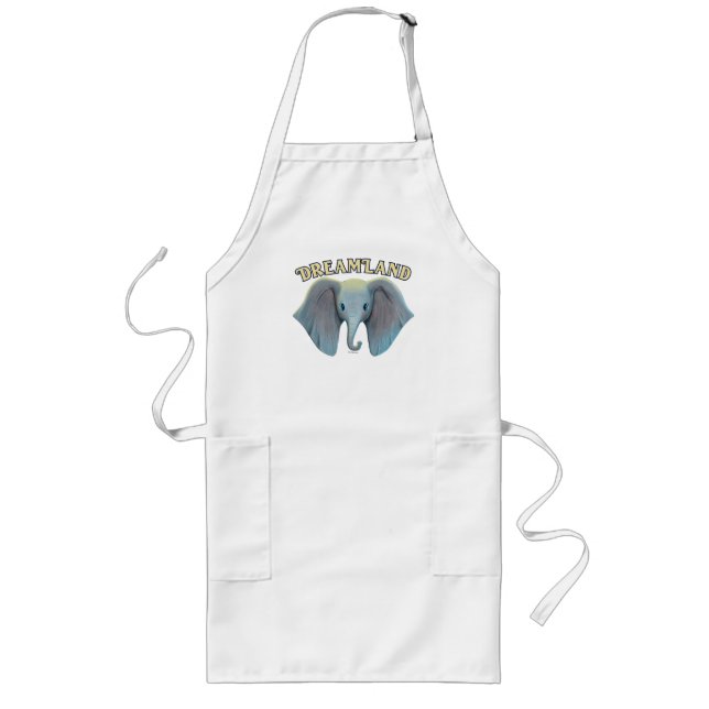 Dumbo | Cute Large Ears Painted Art Long Apron (Front)