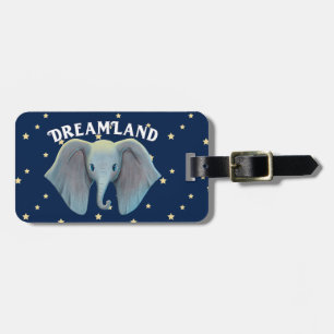 Dumbo Cute Large Ears Painted Art Luggage Tag