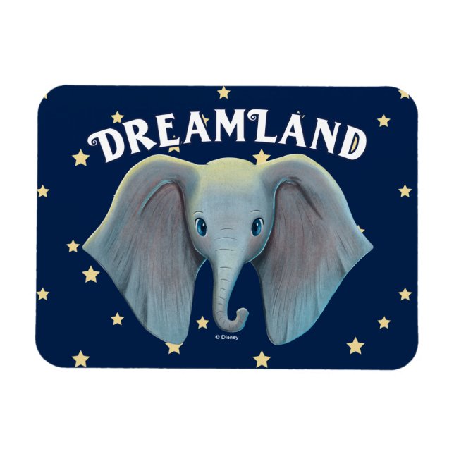 Dumbo | Cute Large Ears Painted Art Magnet (Horizontal)