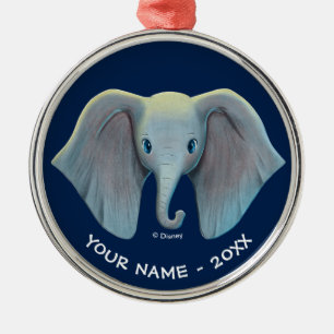 Dumbo   Cute Large Ears Painted Art Metal Ornament