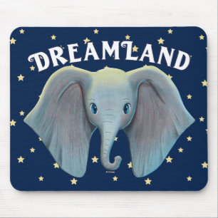 Dumbo Cute Large Ears Painted Art Mouse Pad