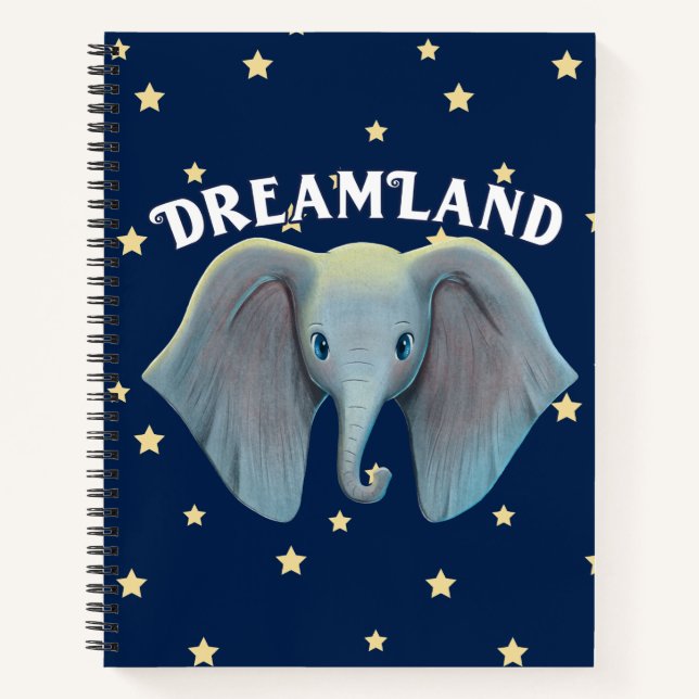Dumbo | Cute Large Ears Painted Art Notebook (Front)