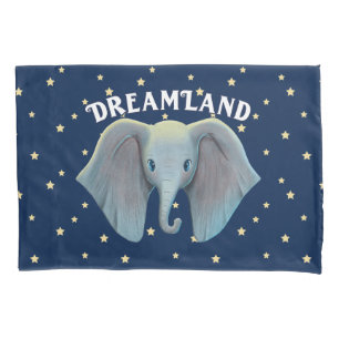 Dumbo Cute Large Ears Painted Art Pillow Case