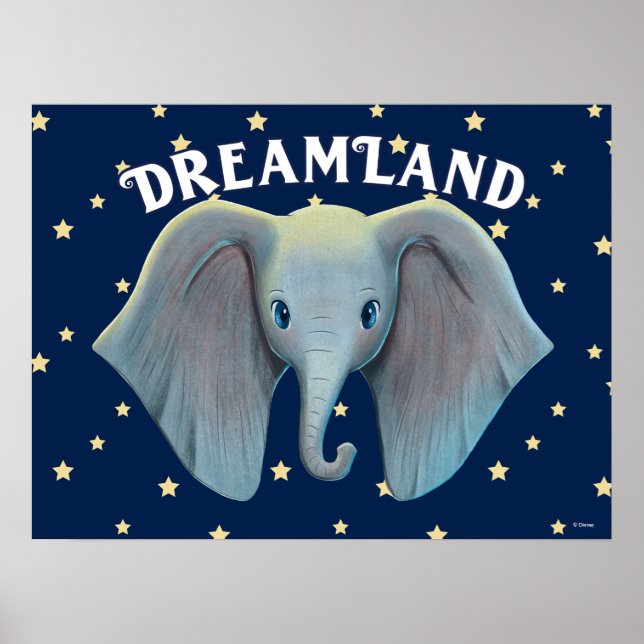 Dumbo | Cute Large Ears Painted Art Poster (Front)