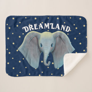 Dumbo | Cute Large Ears Painted Art Sherpa Blanket