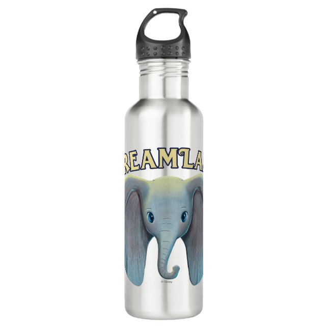 Dumbo | Cute Large Ears Painted Art Stainless Steel Water Bottle (Front)