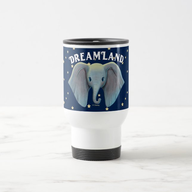 Dumbo | Cute Large Ears Painted Art Travel Mug (Center)