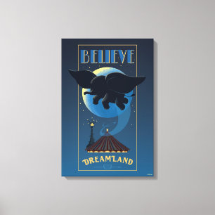 Dumbo Dreamland "Believe" Attraction Art Canvas Print