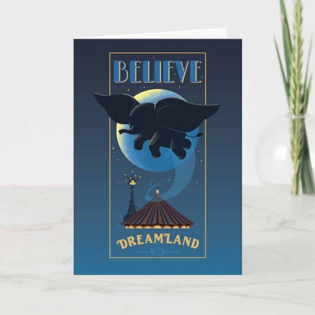 Dumbo | Dreamland "Believe" Attraction Art Card (Front)