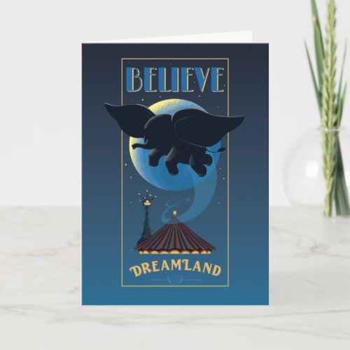 Dumbo  Dreamland Believe Attraction Art Card