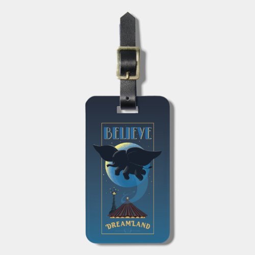 Dumbo  Dreamland Believe Attraction Art Luggage Tag