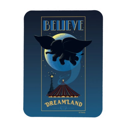 Dumbo  Dreamland Believe Attraction Art Magnet