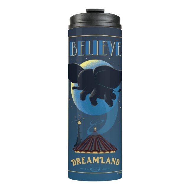 Dumbo | Dreamland "Believe" Attraction Art Thermal Tumbler (Front)