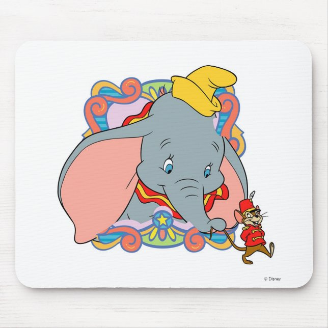 Dumbo Dumbo and Timot walking Mouse Pad (Front)