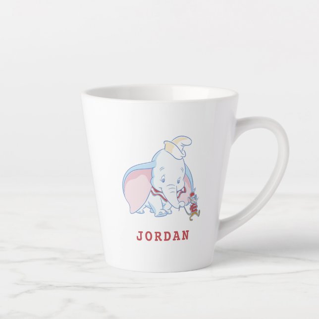 Dumbo Dumbo and Timothy Q. Mouse talking Latte Mug (Right)