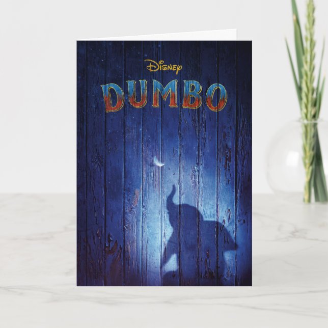 Dumbo | Dumbo Shadow With Feather Theatrical Art Card (Front)