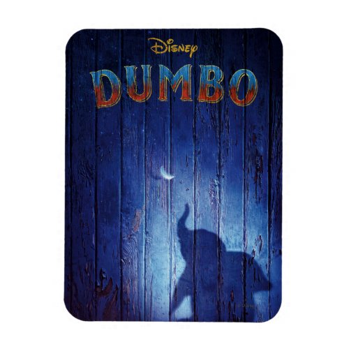 Dumbo  Dumbo Shadow With Feather Theatrical Art Magnet