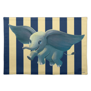 Dumbo Flying Dumbo Painted Art Cloth Placemat