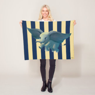 Dumbo | Flying Dumbo Painted Art Fleece Blanket