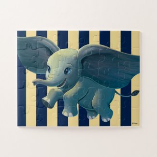 Dumbo | Flying Dumbo Painted Art Jigsaw Puzzle