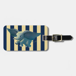 Dumbo Flying Dumbo Painted Art Luggage Tag