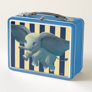 Dumbo | Flying Dumbo Painted Art Metal Lunch Box by dumbo at Zazzle