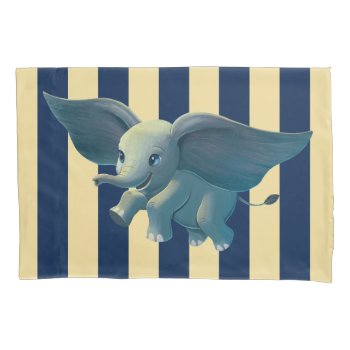Dumbo | Flying Dumbo Painted Art Pillow Case by dumbo at Zazzle