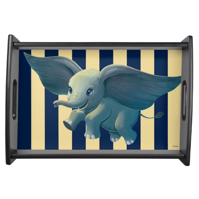 Dumbo | Flying Dumbo Painted Art Serving Tray (Front)