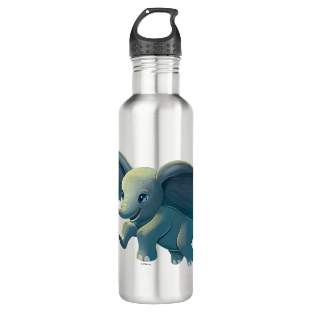 Dumbo | Flying Dumbo Painted Art Stainless Steel Water Bottle (Front)