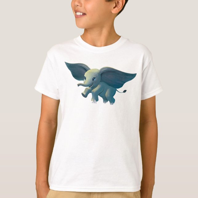 Dumbo | Flying Dumbo Painted Art T-Shirt (Front)