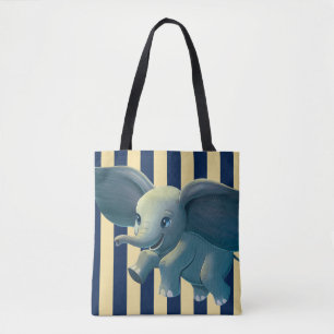 Dumbo   Flying Dumbo Painted Art Tote Bag