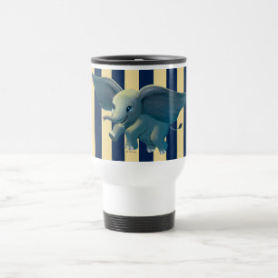Dumbo Flying Dumbo Painted Art Travel Mug