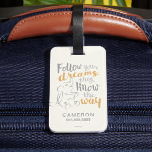 Dumbo Follow Your Dreams Luggage Tag