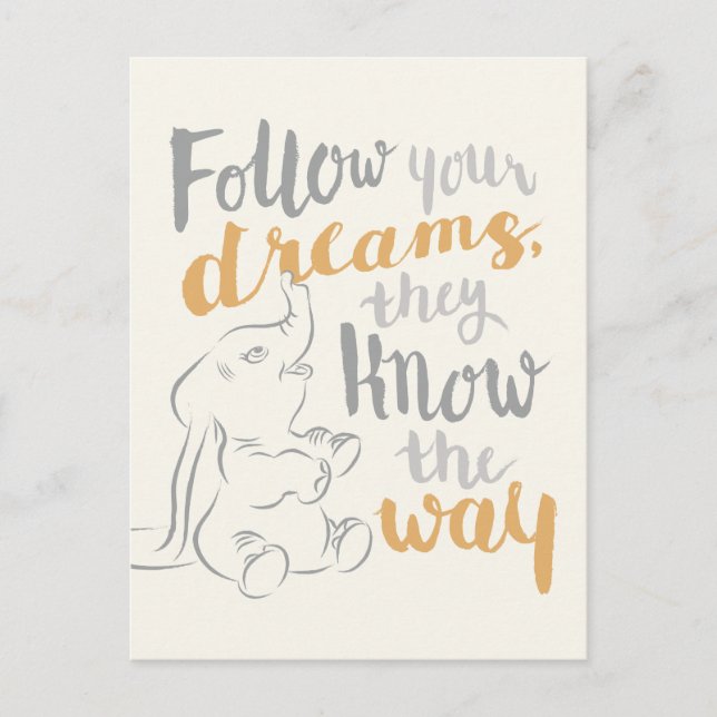 Dumbo | Follow Your Dreams Postcard (Front)