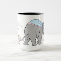 Dumbo following his Mom Closely Mug