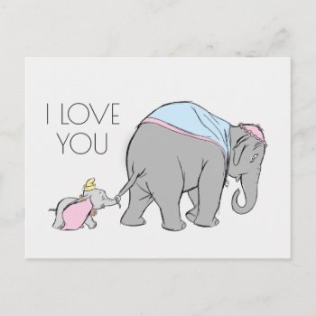 Dumbo Following His Mom Closely Postcard by dumbo at Zazzle