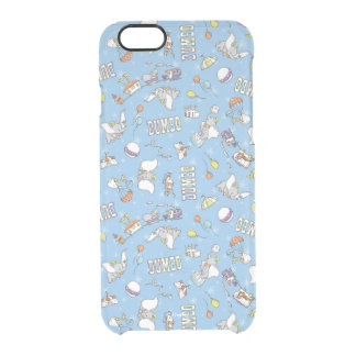 Dumbo | Fun Little Blue Pattern Clear iPhone 6/6S Case