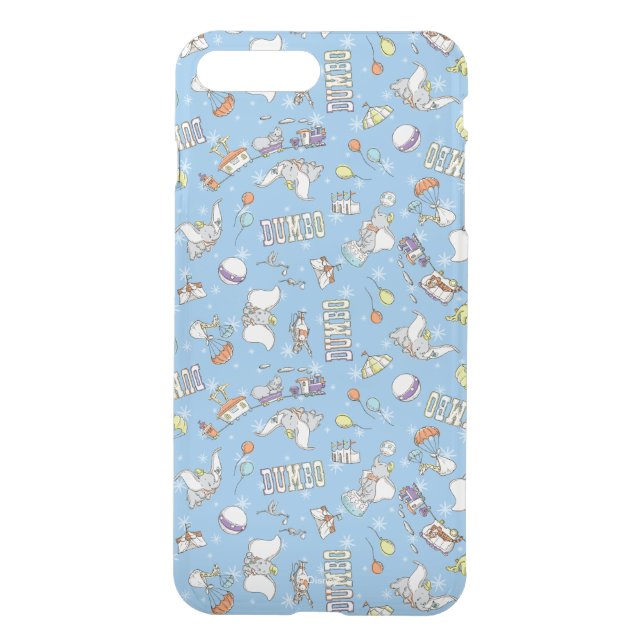 Dumbo | Fun Little Blue Pattern Uncommon iPhone Case (Back)