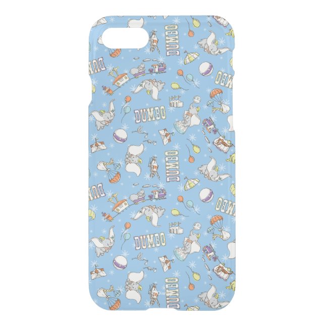 Dumbo | Fun Little Blue Pattern Uncommon iPhone Case (Back)