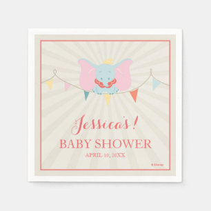 Dumbo Girl Baby Shower Napkins