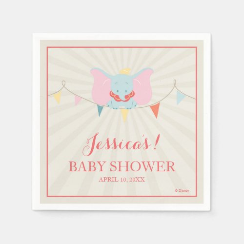 Dumbo  Girl Baby Shower Napkins